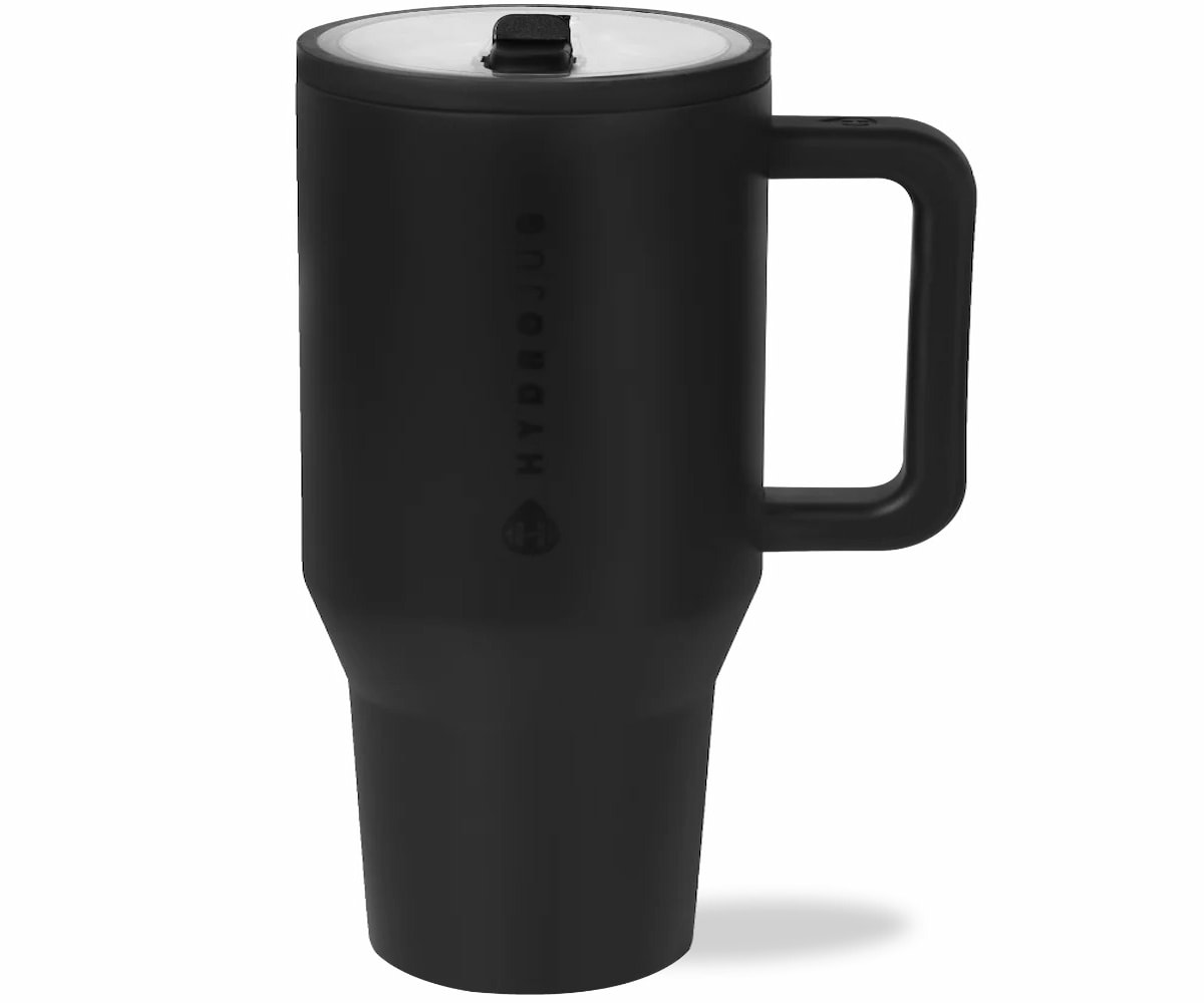 HydroJug Traveler 40 oz Water Bottle with Handle and Flip Straw