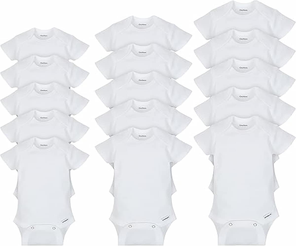 Gerber baby girl 15-piece onesies pack 2025 short sleeve cotton