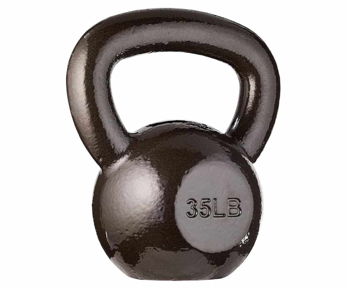 Amazon Basics Cast Iron Kettlebell - Best for Home Gym Strength