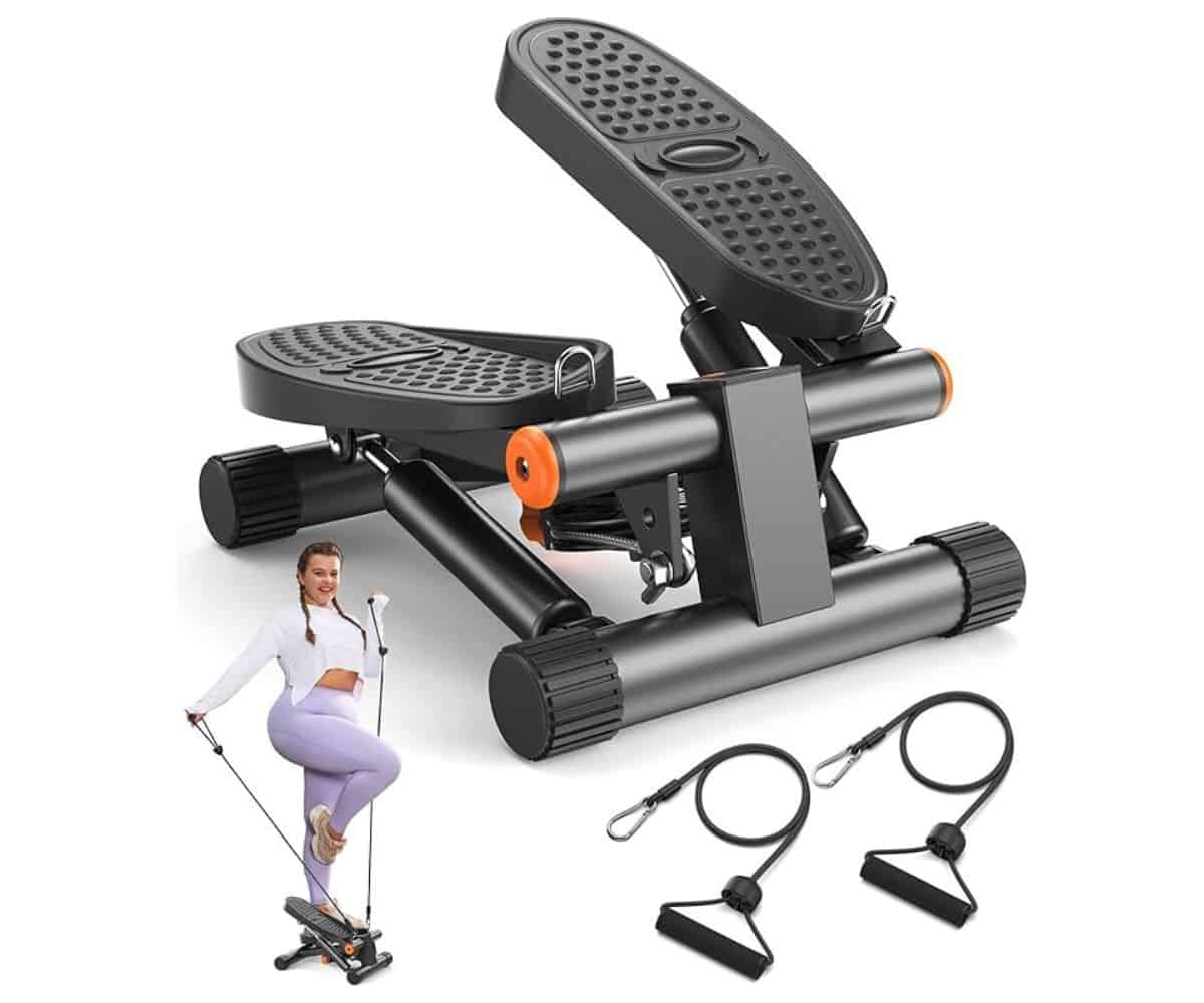 Niceday Stepper - Best Mini Stepper for Home Workout with Resistance Bands