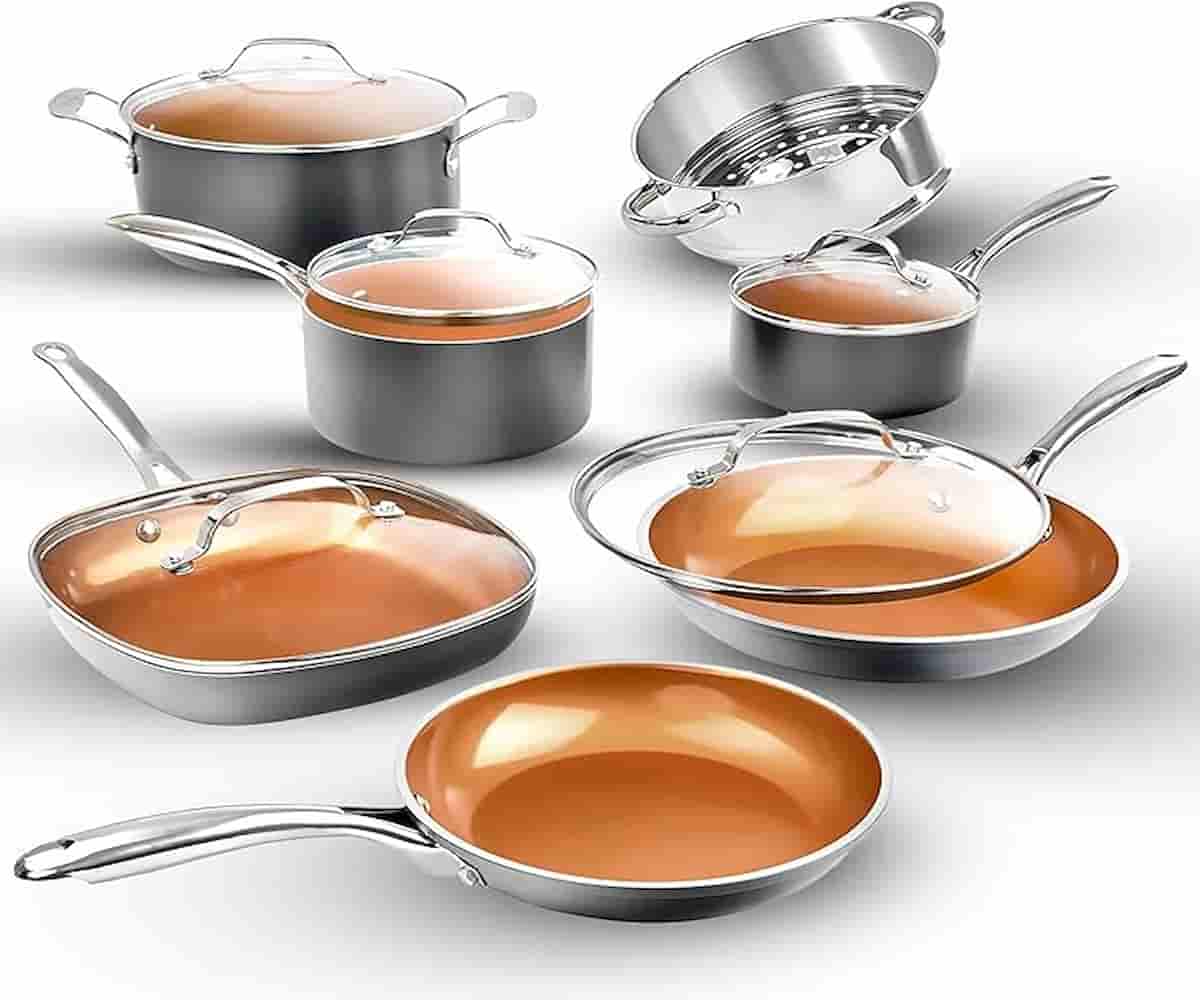 Why the Gotham Steel Ceramic Set is the best non toxic nonstick cookware set.