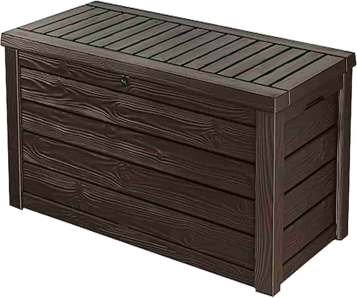 Keter 150 Gallon Outdoor Storage Deck Box - Weather-Resistant Bench