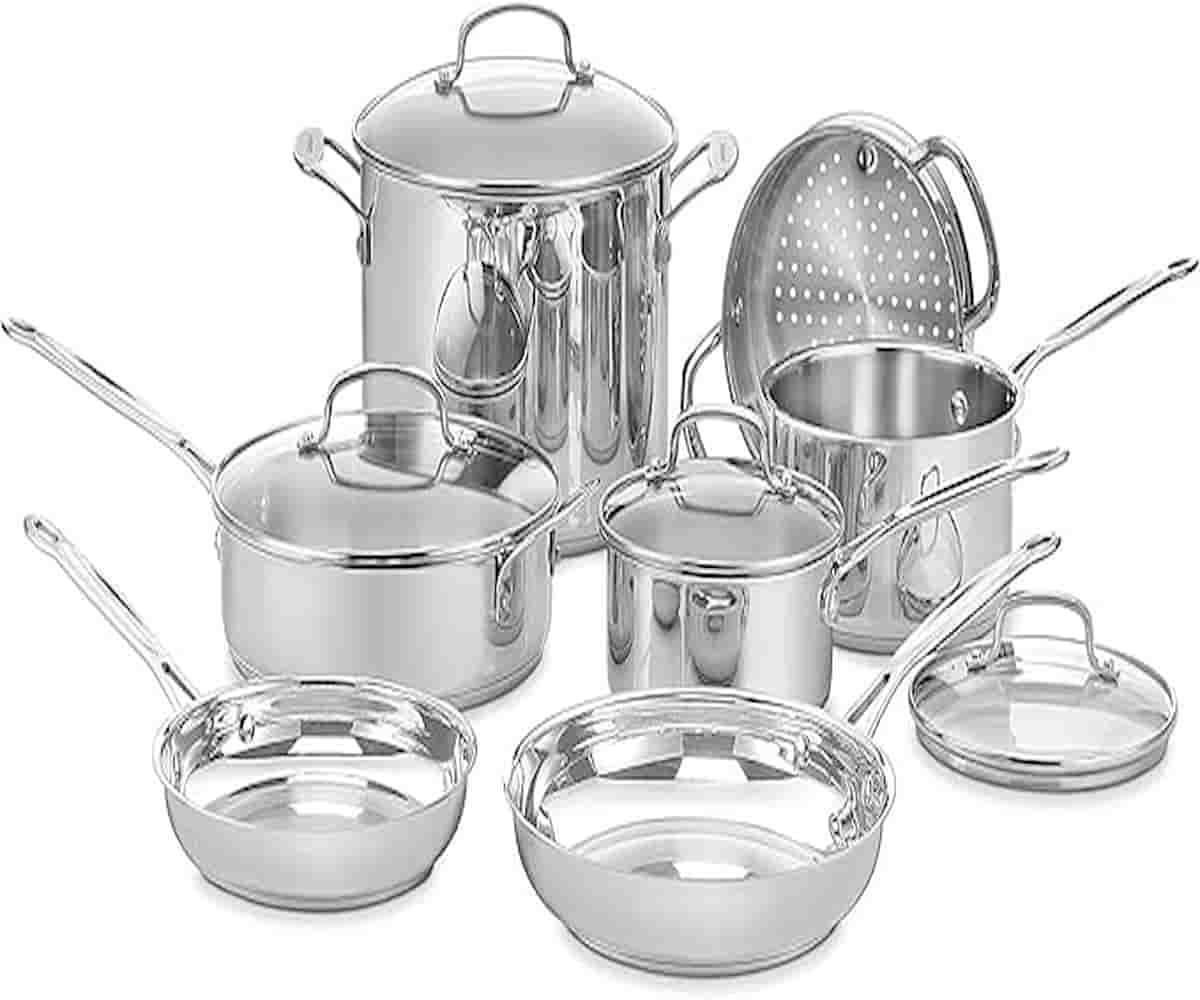 Cuisinart 11-Piece Cookware Set – Durable and Even Heating for Home Chefs