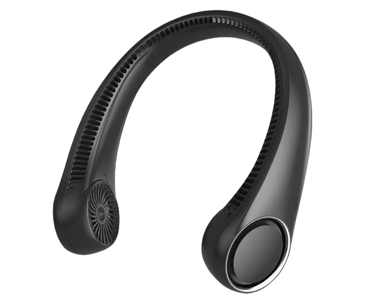 Hands-free, wearable fan with 360° cooling