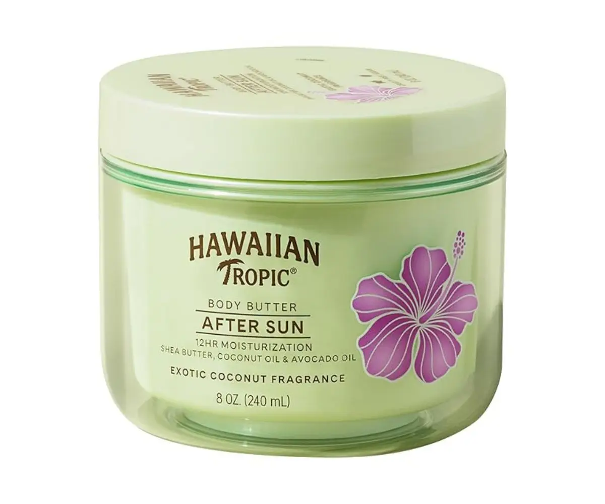 Hawaiian Tropic After Sun Body Butter with coconut oil for soft, sun-kissed skin