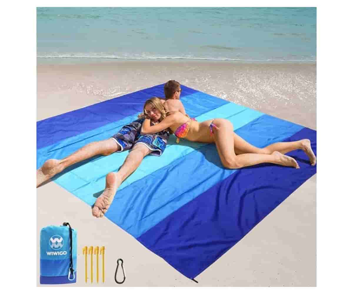 Beach Blanket Waterproof Sandproof Quick-Dry Picnic Mat