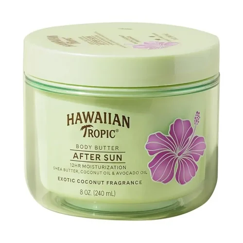Hawaiian Tropic After Sun Body Butter with coconut oil for soft, sun-kissed skin
