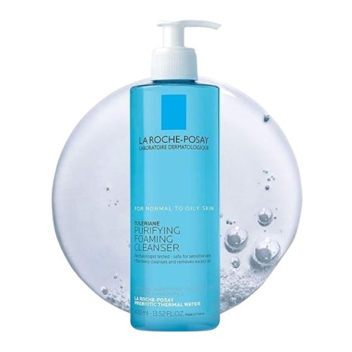 La Roche-Posay Toleriane cleanser with niacinamide, ceramides, and prebiotic water