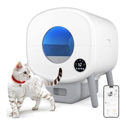 Cumrige 95L Automatic Cat Litter Box with App Control.