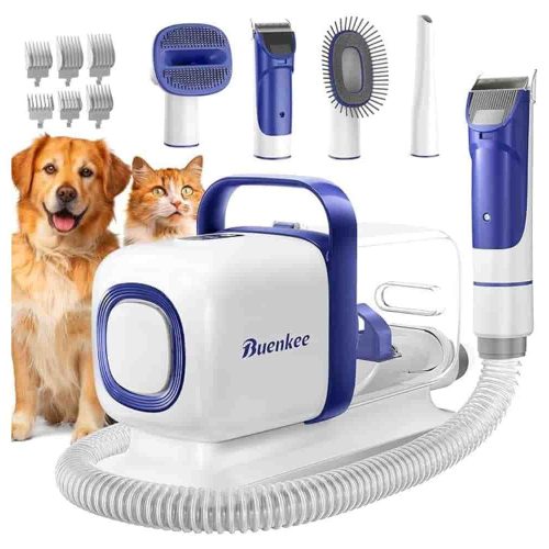 Dog Grooming Vacuum Kit: Groom and collect hair in one step.