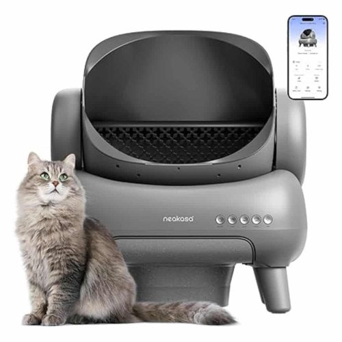 Neakasa M1 Open-Top Self Cleaning Cat Litter Box with App Control.