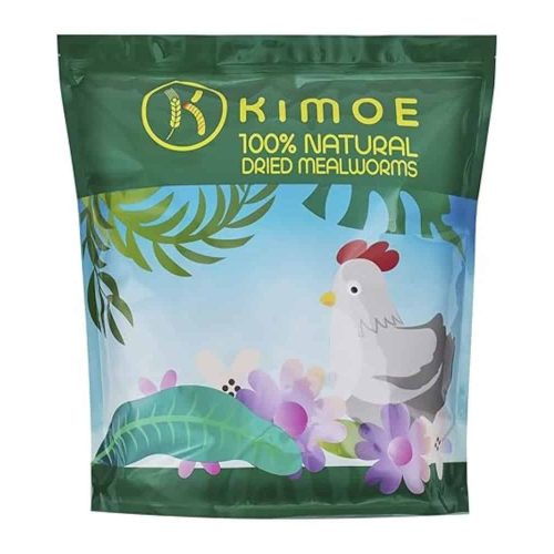 Kimoe 5LB 100% Natural Non-GMO Dried Mealworms: High-protein treat for birds, chickens, and more